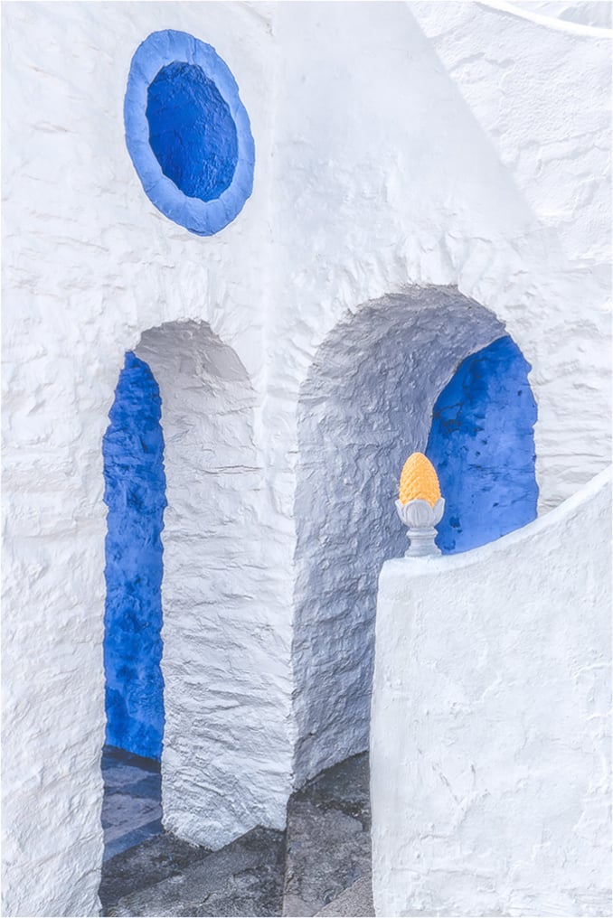 Blue White and a Touch of Yelllow