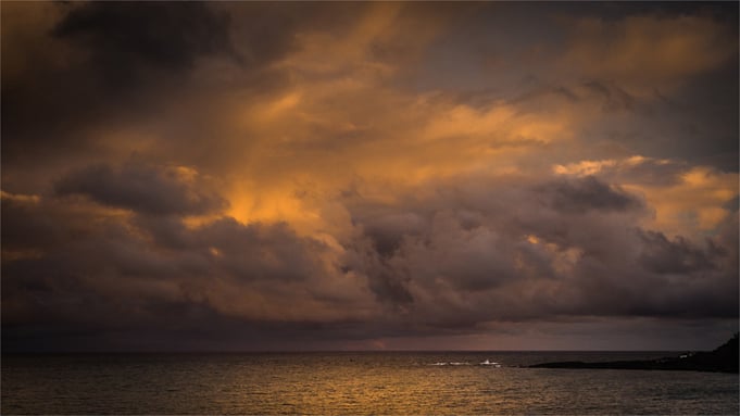 C Trevor Brown - Sunrise over Hannafore Bay